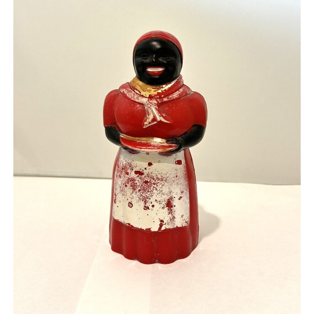 Aunt Jemima Syrup Container 5" Tall 1940's MCM Black Americana Plastic